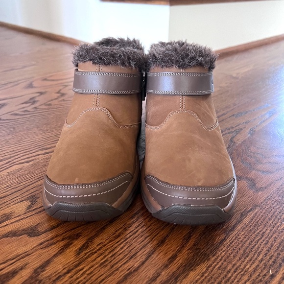 Orthofeet Siena Suede Leather Ankle Boots Brown Size 9.5 B Medium NEW - Picture 11 of 15